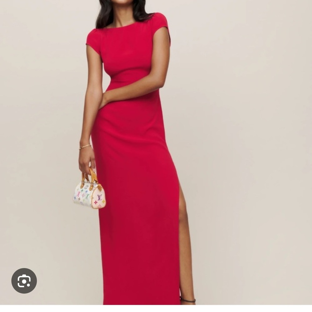 Reformation Odyn Red Maxi Dress